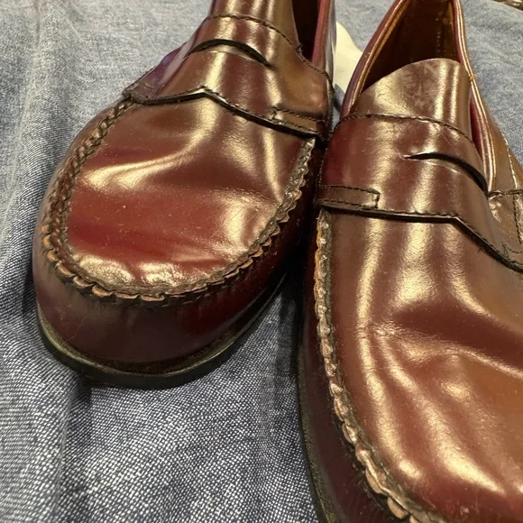 Bass Classic Brown Leather Loafers - Picture 3 of 8